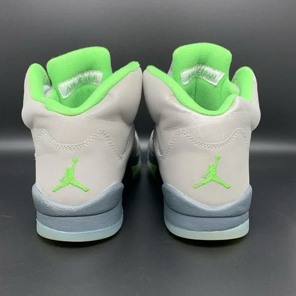 Jordan 5 Retro Green Bean Basketball Shoes DQ3734-003 Youth Sz 6 Women's Sz 7.5 - Picture 3 of 10